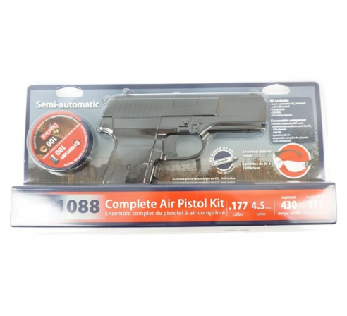 Пневматический пистолет Crosman 1088 BG Kit (пули+очки) по низким ценам в магазине Пневмач