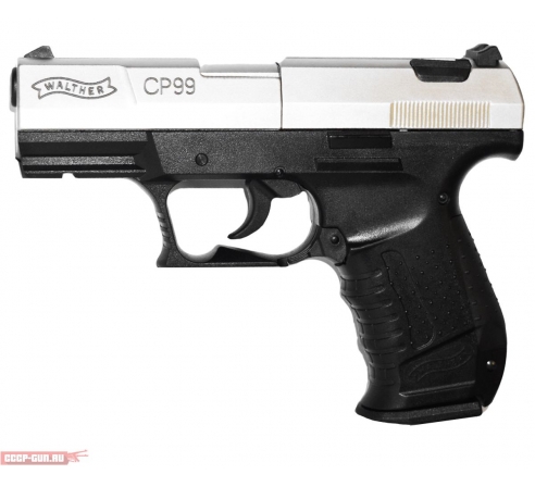 Пневматический пистолет Umarex Walther CP99  (никель, аналог вальтер п99) по низким ценам в магазине Пневмач