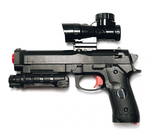 Пистолет бластер AngryBall M92 (Beretta) Black по низким ценам в магазине Пневмач