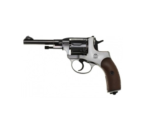 Пневматический револьвер Gletcher NGT F Silver (аналог нагана) по низким ценам в магазине Пневмач
