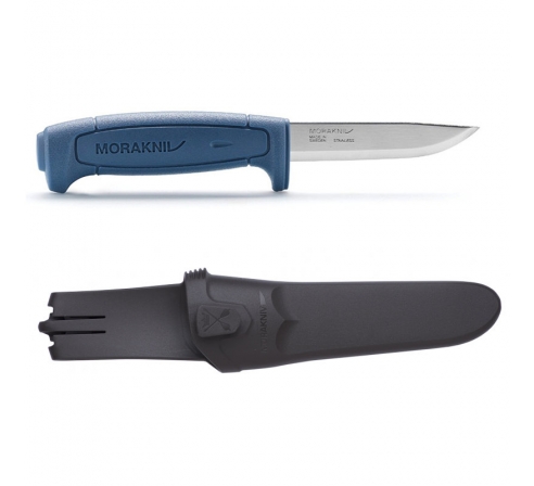 Нож Morakniv Basic 546, нержавеющая сталь, синяя ручка, 12241		 по низким ценам в магазине Пневмач