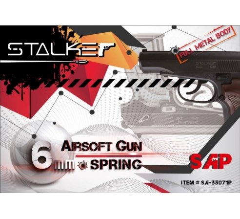 Пистолет пневматический спринговый Stalker SAP Spring (аналог PM) по низким ценам в магазине Пневмач
