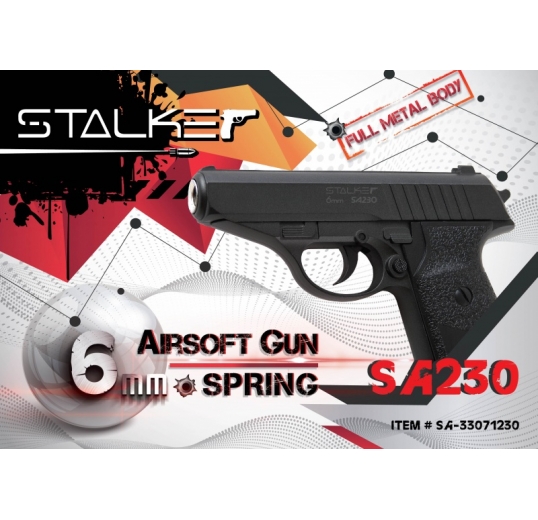 Пистолет пневматический спринговый Stalker SA230 (аналог SigSauer P230)