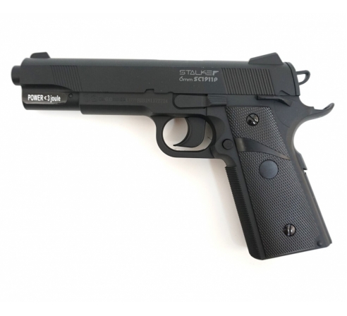 Пистолет пневматический спринговый Stalker SA1911 Spring (аналог Colt1911) 6мм по низким ценам в магазине Пневмач